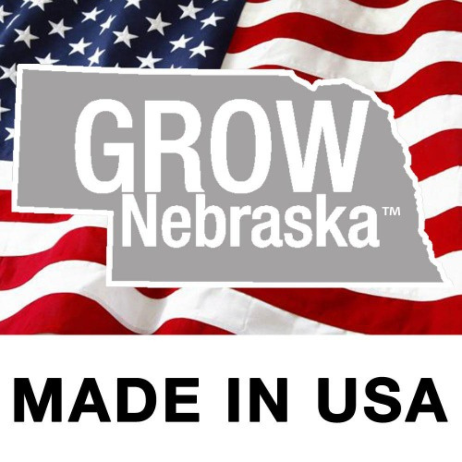 Static Cling Window Decal | GROW Nebraska Window Cling | Any type of Glass | Easy Apply | 4X3