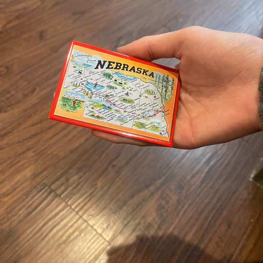 Greetings From Nebraska Magnet | Tourism Magnet | 4"X2"