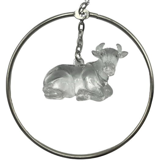 Clear Cow Figurine