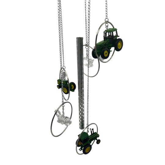 John Deere Tractors & Cows Wind Chime