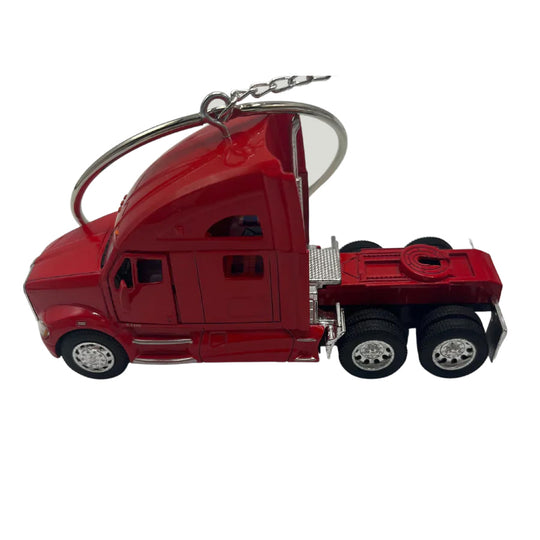 Red Semi Truck Figurine