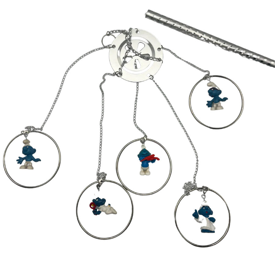 Smurfs Wind Chime | Good Quality and Handmade Wind Chime | Smurf Lovers | Perfect, Unique Gift for Kids | Yard Decor |Shipping Included