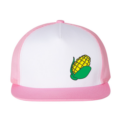 Ball Cap | Trucker Hat With Corn Design | Multiple Colors | Mesh & Breathable Material | Hat For Men & Women | Adjustable | Nebraska Hat