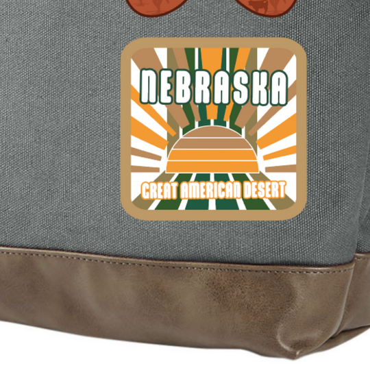 Nebraska Rucksack Backpack | Reflection Collection | Gray Brown | Lightweight | Timeless Fashion | Perfect For Hiking, Camping, or Storage