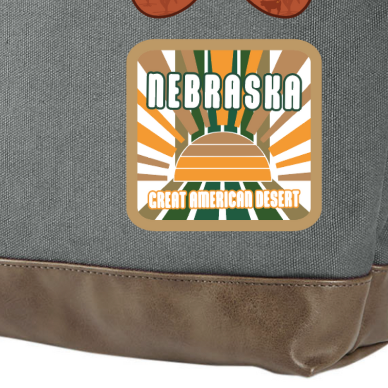 Nebraska Rucksack Backpack | Reflection Collection Rucksack | Gray Brown | Lightweight | Timeless Fashion | Perfect For Hiking, Camping, Or Storage
