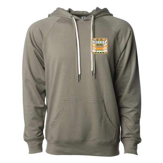 Unisex Nebraska Hoodie | Great American Desert Hoodie | Olive Color | Multiple Sizes