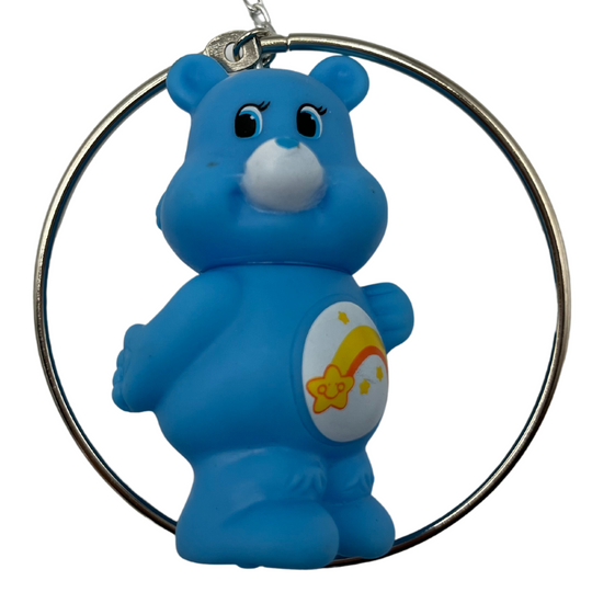 Blue Carebear With A Rainbow Figurine