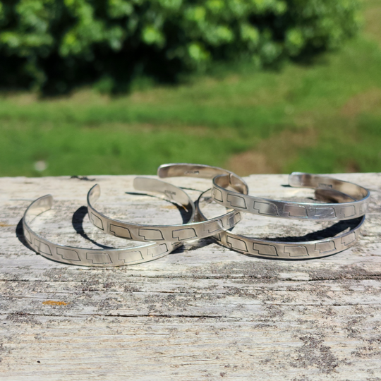 Nebraska Bracelet | Hand Stamped Adjustable Bracelet | Made with Real Copper | Made with Genuine Sterling Silver | Gifts Suitable for Men and Women | 1/4 in. wide | Your Choice of Genuine Copper or Sterling Silver