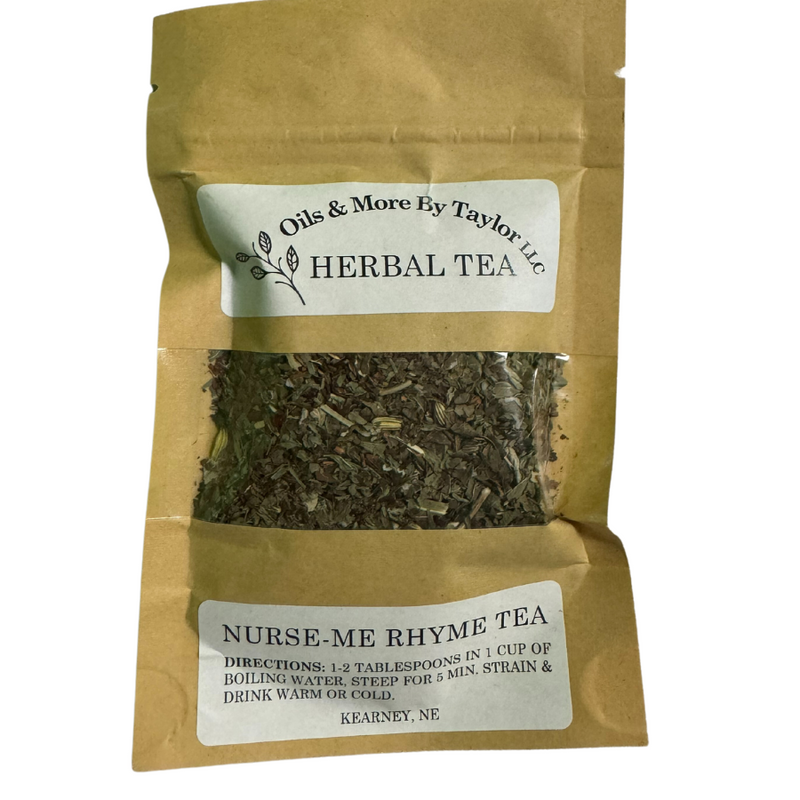 Natural Relaxing Herbal Tea | Nurse Me Rhyme Tea | Perfect Tea For New Moms | 5.25 Servings Per Container