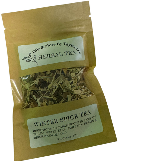 Natural Herbal Blend Tea | Winter Spice Tea | Drink Warm or Cold | Made in Small Batches | Hand Processed and Packaged | All Natural Herbs | 4.25 Servings