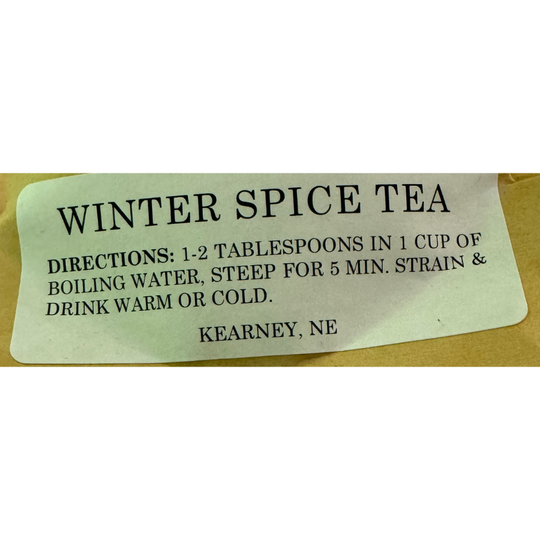 Natural Herbal Blend Tea | Winter Spice Tea | Drink Warm or Cold | Made in Small Batches | Hand Processed and Packaged | All Natural Herbs | 4.25 Servings