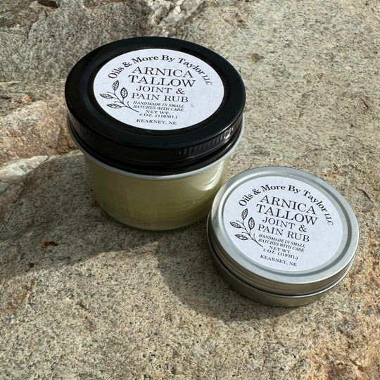 Arnica Tallow & Joint Muscle Rub | Soothing Pain Relief | Rub for Muscle Soreness and Muscle Relief |Multiple Sizes