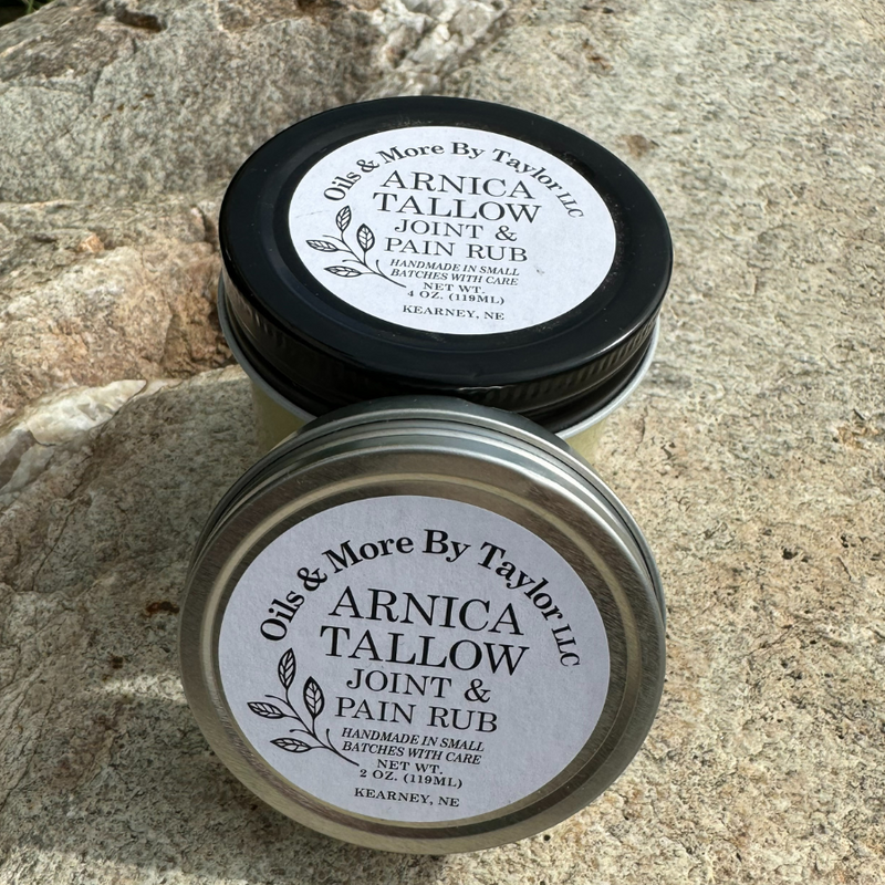 Arnica Tallow & Joint Muscle Rub | Soothing Pain Relief | Rub for Muscle Soreness and Muscle Relief |Multiple Sizes