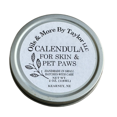 Calendula Salve | Pain Soothing Salve for Any Wound or Rash | Salve for Sunburns | No Scent | A Little Goes A Long Ways | 2 oz container