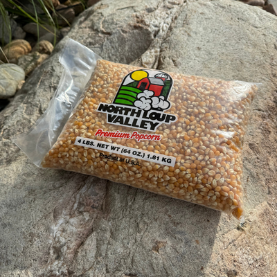 All Natural Yellow Un-Popped Popcorn | Non GMO & Gluten Free Snack | Perfect Movie Night Snack | Popcorn County USA | 4 lb bag