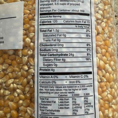 All Natural Yellow Un-Popped Popcorn | Non GMO & Gluten Free Snack | Perfect Movie Night Snack | Popcorn County USA | 12.5 lb bag
