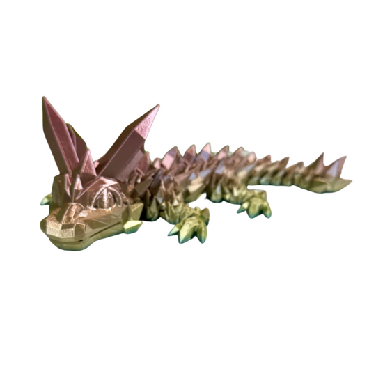 3D Printed Figurine and Toy | Flexible Sensory Dragon | Made for all Ages | Perfect Gift for a Dragon Lover | Hand Crafted in a 3D Printer | Choose Your Style and Color