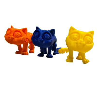 3D Printed Toy | Cute Fidget Kitten with Moveable Legs | Multiple Colors | Choose Your Color