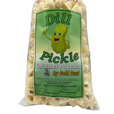Dill Pickle Gourmet Popcorn | 2 oz. bag | Pickle Lover's Dream | Savory Snack | Fluffy Popped Kernels | Delicious Salty, Sweet, and Sour Combo | Mouthwatering Flavor | Perfect for On the Go | Nebraska Popcorn