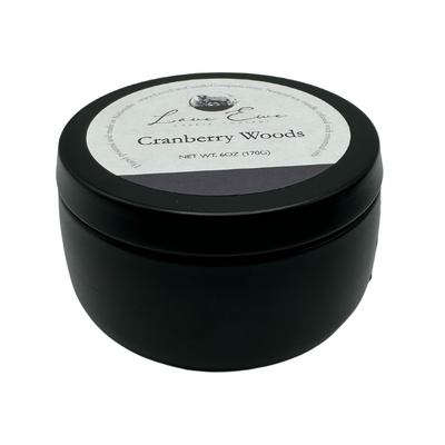 Luxury Scented Candle | Cranberry Woods Fragrance | Cranberry with a Hint of Earthy Spice Scent | Handmade in Small Batches | Natural USA Grown Soybean Soy Wax | 6 oz