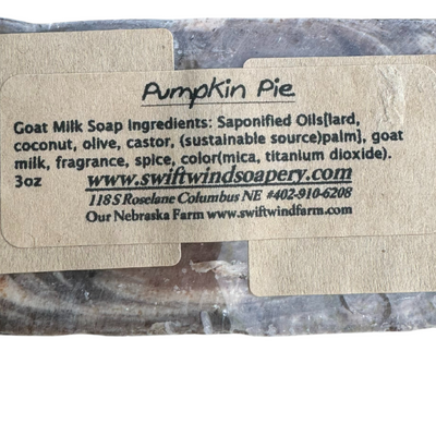 Pumpkin Pie Goat Milk Soap Bar