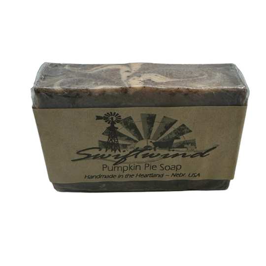 Goat Milk Soap | Pumpkin Pie Soap Bar | Handmade in the Heartland | 3 oz. | Small Batch | Unisex Scent | Cleansing | Packed With Essential Vitamins and Minerals | Skin Healthy Soap Bar | Made in Nebraska | Moisturizing