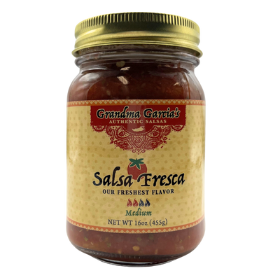Salsa Fresca | Medium Heat Salsa | 16 oz. | Gluten Free | Authentic Nebraska Salsa | Fresh | Made with Vine-Ripened Tomatoes | Perfect Blend of Peppers, Onions, and A Hint of Cilantro and Lime | Pairs Perfect With Tacos, Salads, Chips, and More