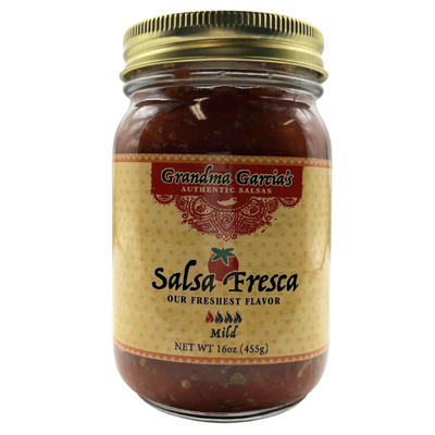 Salsa Fresca | Mild Heat Salsa | 16 oz. | Authentic Nebraska Salsa | Made With Vine-Ripened Tomatoes | Spice Up Your Meals | Gluten Free | No GMO | Made Simple | Taste The Freshness