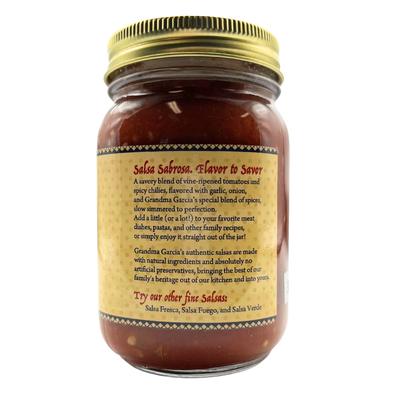 Salsa Sabrosa | Spicy, Hot Salsa | 16 oz. | Gluten Free | No GMO | Authentic Nebraska Salsa | Made Simple | Punch Of Heat | Case of 6 | Shipping Included