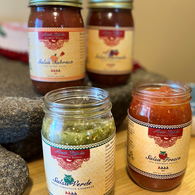 Salsa Verde | Green Tomatillo Salsa | 16 oz. | Gluten Free | Authentic Nebraska Salsa | Made with Vine-Ripened Tomatillos | Perfect Blend of Chili Peppers, Garlic, Cilantro, and Lime | Sweet, Sour, and Spicy | Try On Chicken, Pork, and Other Recipes