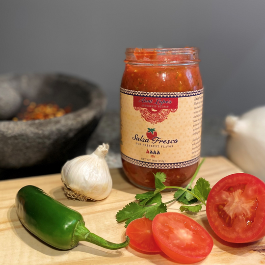 Salsa Fresca | Mild Heat Salsa | 16 oz. | Nebraska Salsa | Made With Vine-Ripened Tomatoes | Gluten Free | No GMO | Made Simple | Taste The Freshness | Case of 6 | Shipping Included