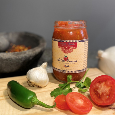 Salsa Fresca | Mild Heat Salsa | 16 oz. | Authentic Nebraska Salsa | Made With Vine-Ripened Tomatoes | Spice Up Your Meals | Gluten Free | No GMO | Made Simple | Taste The Freshness