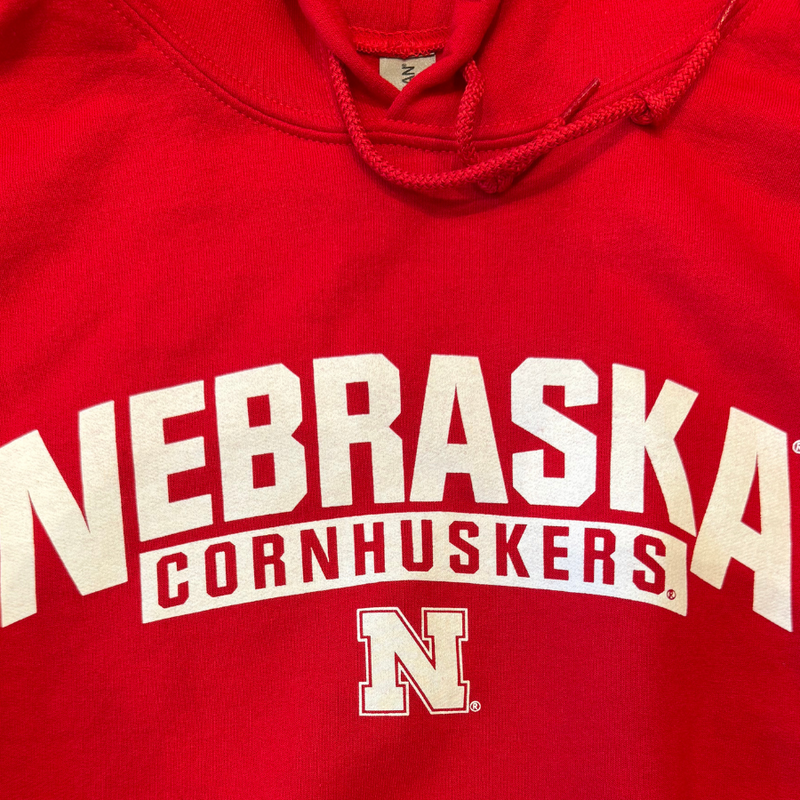 Nebraska Cornhusker Hoodie | Red | Soft Heavy Blend Material | GBR Apparel | Licensed University Of Nebraska at Lincoln Sports Apparel | Multiple Sizes