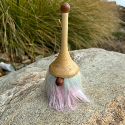 Wooden Gnome | Hand Crafted Wood and Faux Fur | Holiday Themed Gnome | Made for a Gnome Lover | Family of Gnomes | Colors Vary