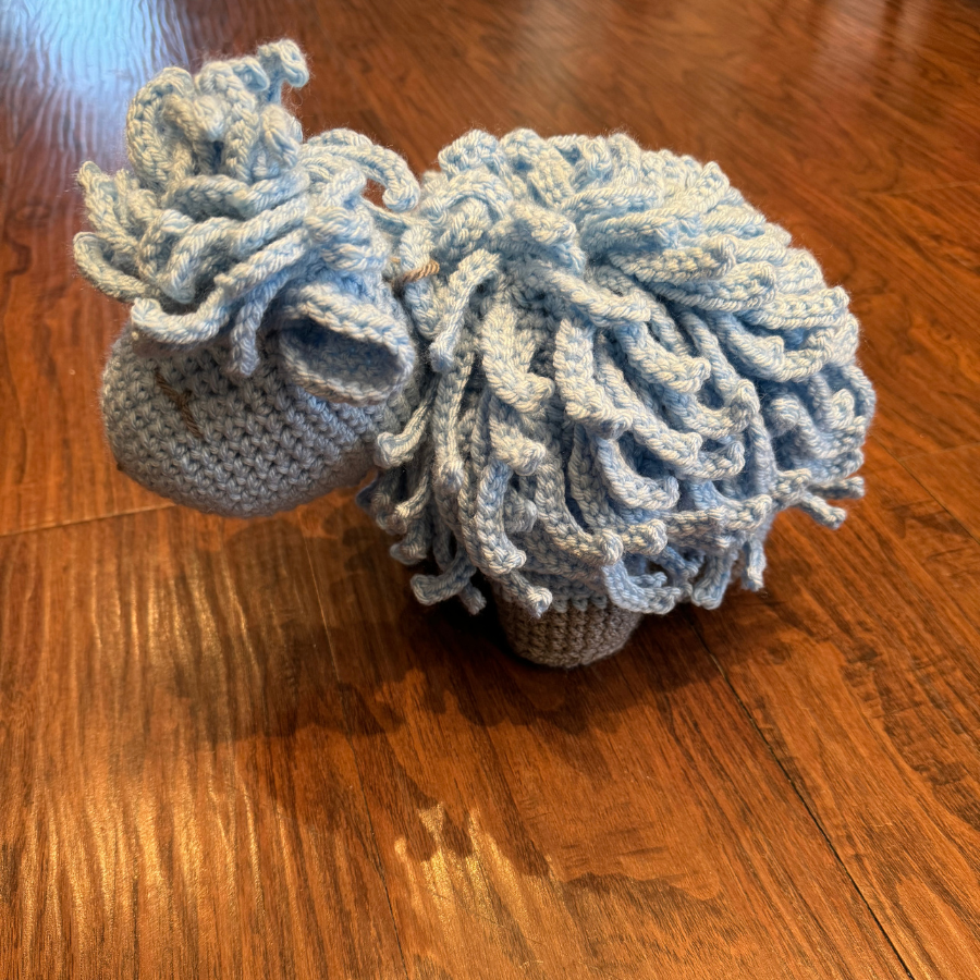 Crocheted Stuffed Animal | Sheep | Perfect Nursery Item or Gift | Customize the Colors | Size Varies