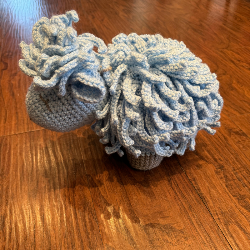 Crocheted Stuffed Animal | Sheep | Perfect Nursery Item or Gift | Customize the Colors | Size Varies