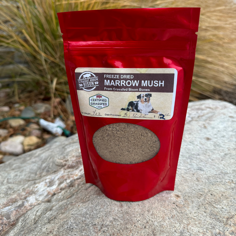 Dog Supplement | Bison Marrow Mush | Dog Health Supplement | Add Supplement to Any Dog Food |4 oz. Bag
