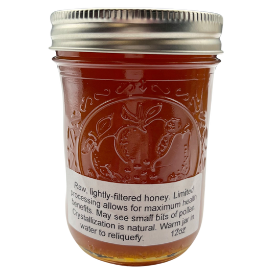 All Natural Raw Honey | Orange Blossom | Orange Taste With a Strong Hint of Floral | Excellent for Breakfast Pancakes | 12 oz Jar