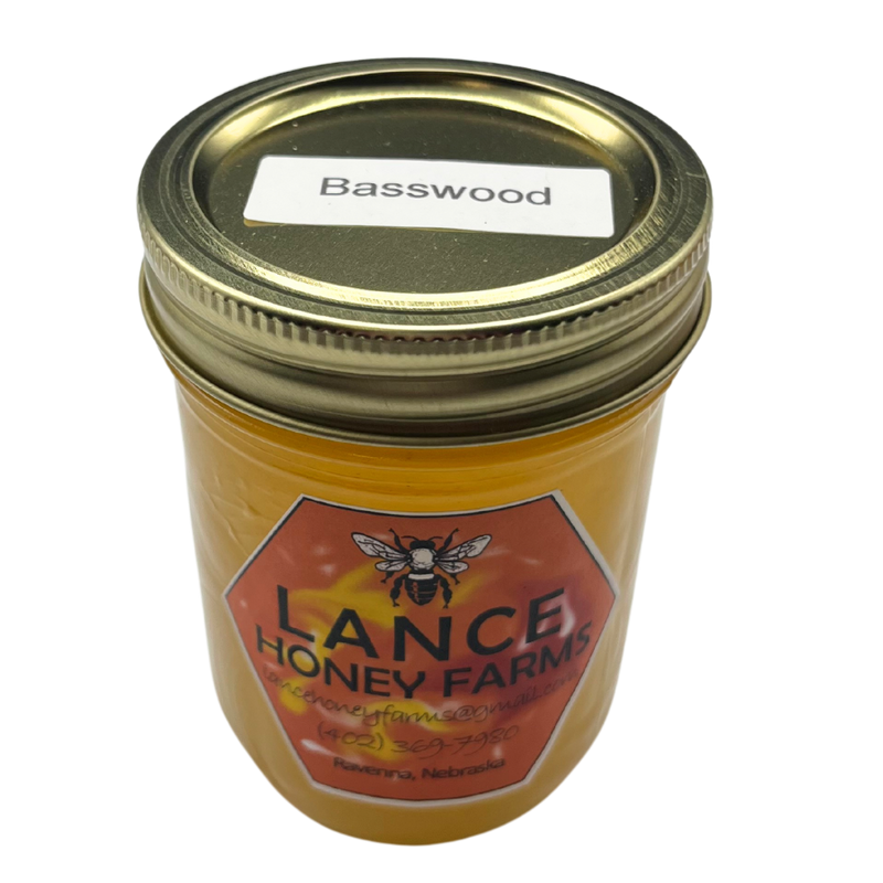 All Natural Raw Honey | Basswood Honey | Mildly Spicy with a Woody Minty Bite | Health Beneficial Honey | Organic Non- GMO Honey | 12 oz Jar | 2 Pack | Shipping Included