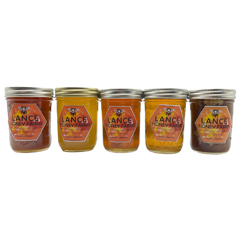 All Natural Raw Honey | Basswood Honey | Mildly Spicy with a Woody Minty Bite | Natural Sugar Sweetener | Organic Non-GMO Honey | 12 oz Jar | 4 Pack | Shipping Included