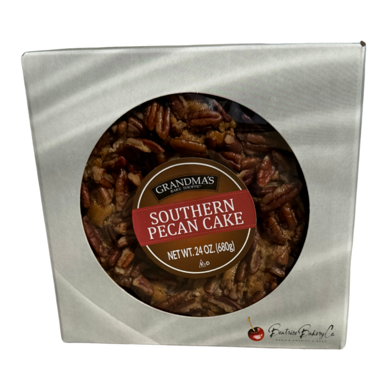 Southern Pecan Cake | Savory Caramel Date Pecan Cake |  Perfect Gift for a Sweet Lover | Delicious Caramel Flavor Cake | 24 oz. Box | Sweet & Savory | Filled With Pecan & Date Pieces