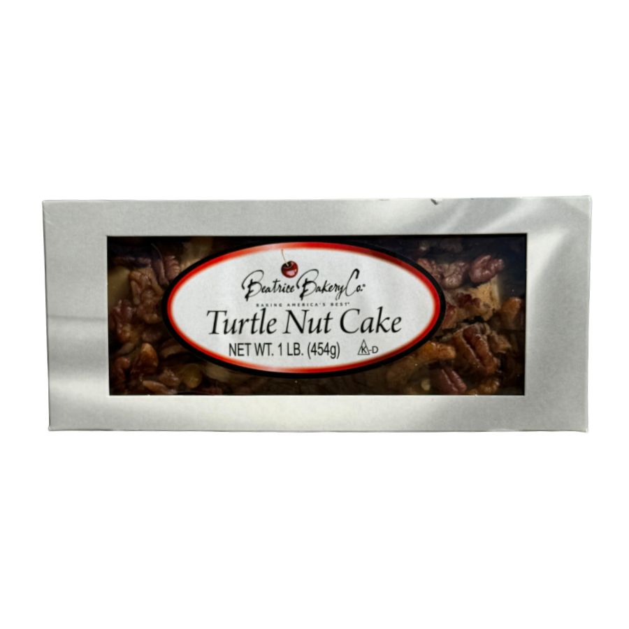 Turtle Nut Cake | Sweet, Savory, Chocolate, Caramel, Nut Bread | Best Cake Around | Perfect Gift for a Sweet Lover | 16 oz. | Packed With Pecans, Walnuts, Almonds, & Chocolate | Rich, Buttery Caramel Cake