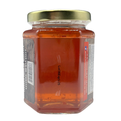 Peach Habanero Jelly | 11.5 oz. Jar | Made with Fresh Peaches | Fruit Spread | Great on Toast, Muffins, and Bagels | Hand Stirred | Made in Nebraska | Burst of Spicy Flavor | Tangy and Sweet | Try Over Cream Cheese