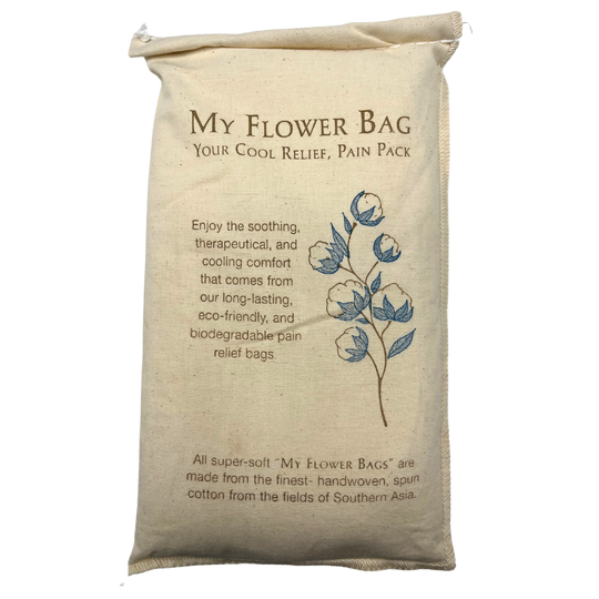 Flower Bag Cool Pack | Freeze or Heat | Relieves Pain and Discomfort | Therapeutic | Filled with All Natural Flour and Baking Soda | Biodegradable and Eco Friendly | Choose From Lavender or Unscented | Instant Pain Relief | Long-Lasting | Nebraska Made