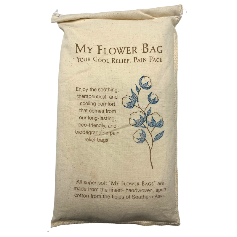Flower Bag Cool Pack | Freeze or Heat | Relieves Pain and Discomfort | Therapeutic | Filled with All Natural Flour and Baking Soda | Biodegradable and Eco Friendly | Choose From Lavender or Unscented | Instant Pain Relief | Long-Lasting | Nebraska Made