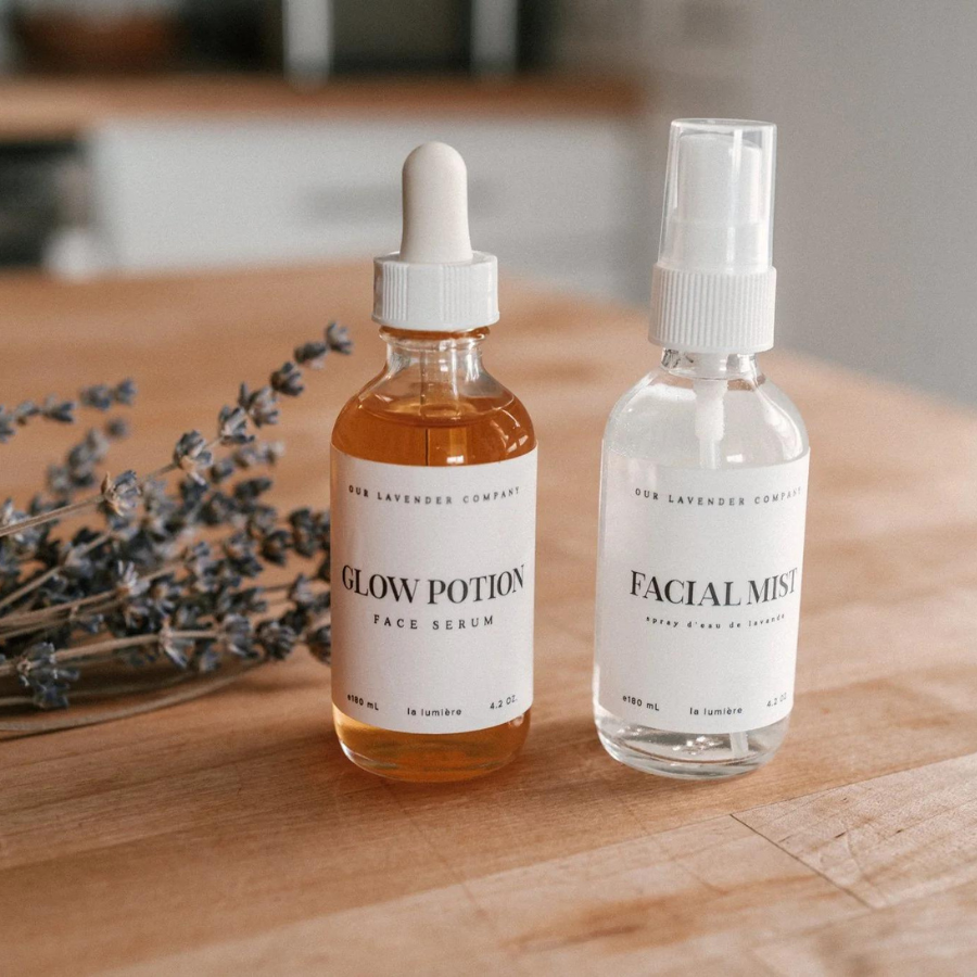 Moisturizing Skin Oil | Lavender Infused Skin Routine Oil | Glow Potion | Made to Promote Skins Natural Glow | No Heavy Oil Residue | 4.2 oz Bottle