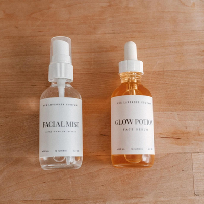 Moisturizing Skin Oil | Lavender Infused Skin Routine Oil | Glow Potion | Made to Promote Skins Natural Glow | No Heavy Oil Residue | 4.2 oz Bottle