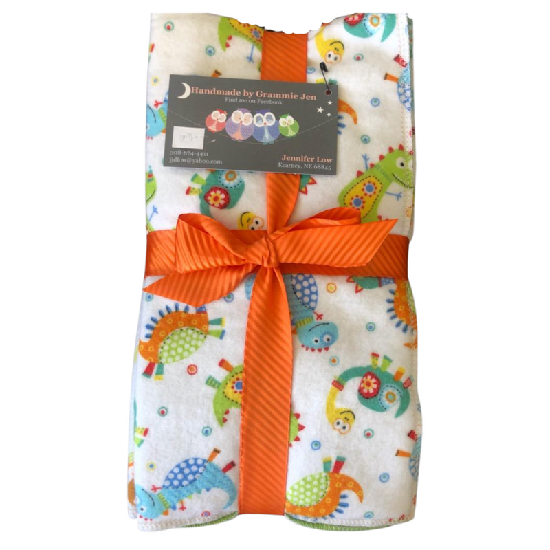 Boy Burp Cloths | Cotton Flannel Material | Soft Hand Sewn Material | Newborn Baby Gift Idea | It&
