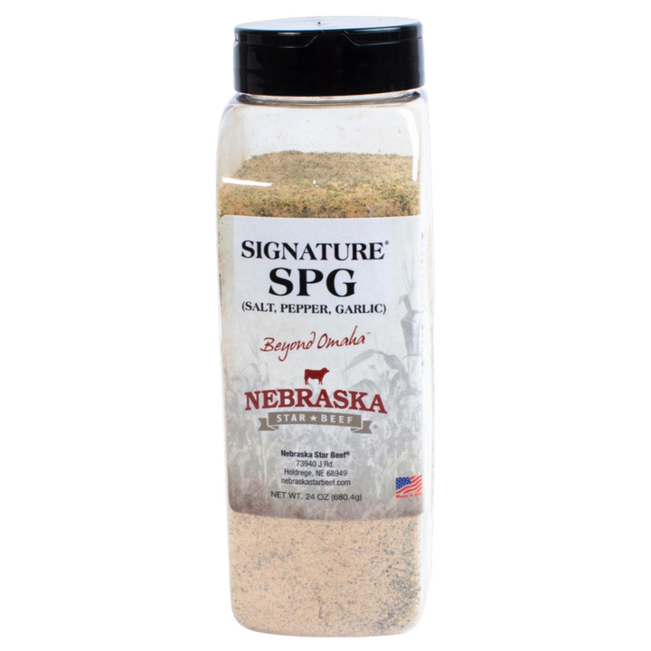 Salt, Pepper, Garlic Seasoning | 24 oz. | Perfect Blend Of Savory Garlic With Zing From Black & White Pepper | Symphony Of 3 Timeless Spices | Add On Meat, Vegetables, And Everything Else | Nebraska Seasoning | 3 Pack | Shipping Included