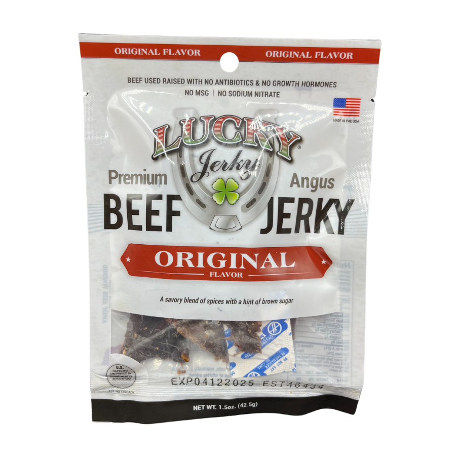 Beef Jerky | 1.5 oz. Bag | Original Flavor | Tender, Lean, All Natural Angus | Made in Holdrege, NE | Nebraska Star Beef